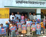 Students after Bag Distribution